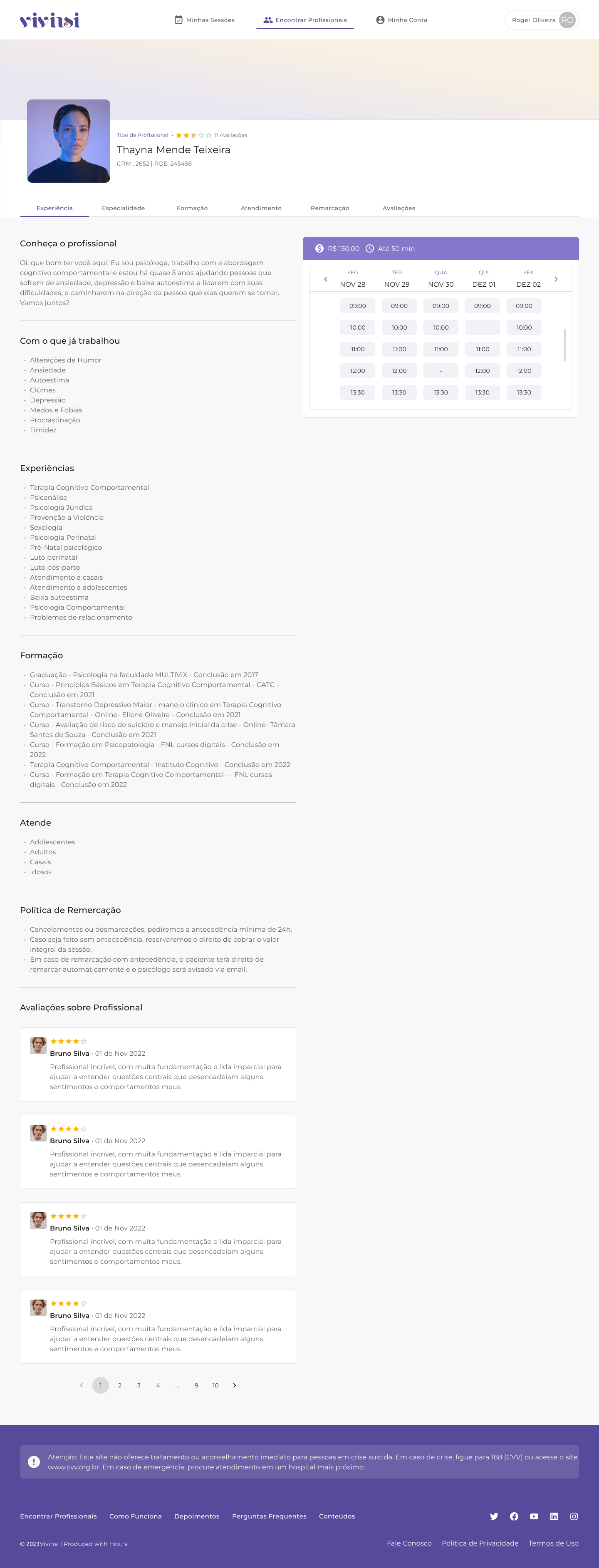 Perfil do especialista